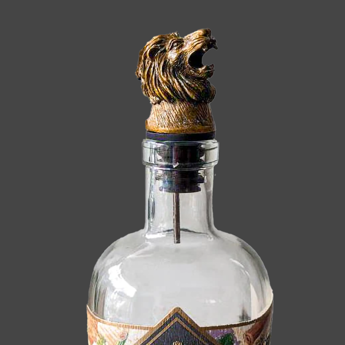 Brass Lion Head Pourer