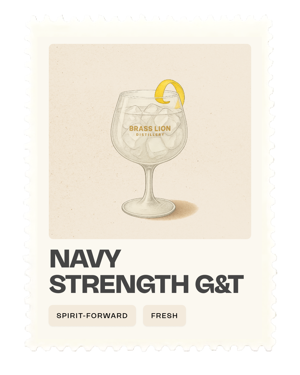 Navy Strength Gin & Tonic