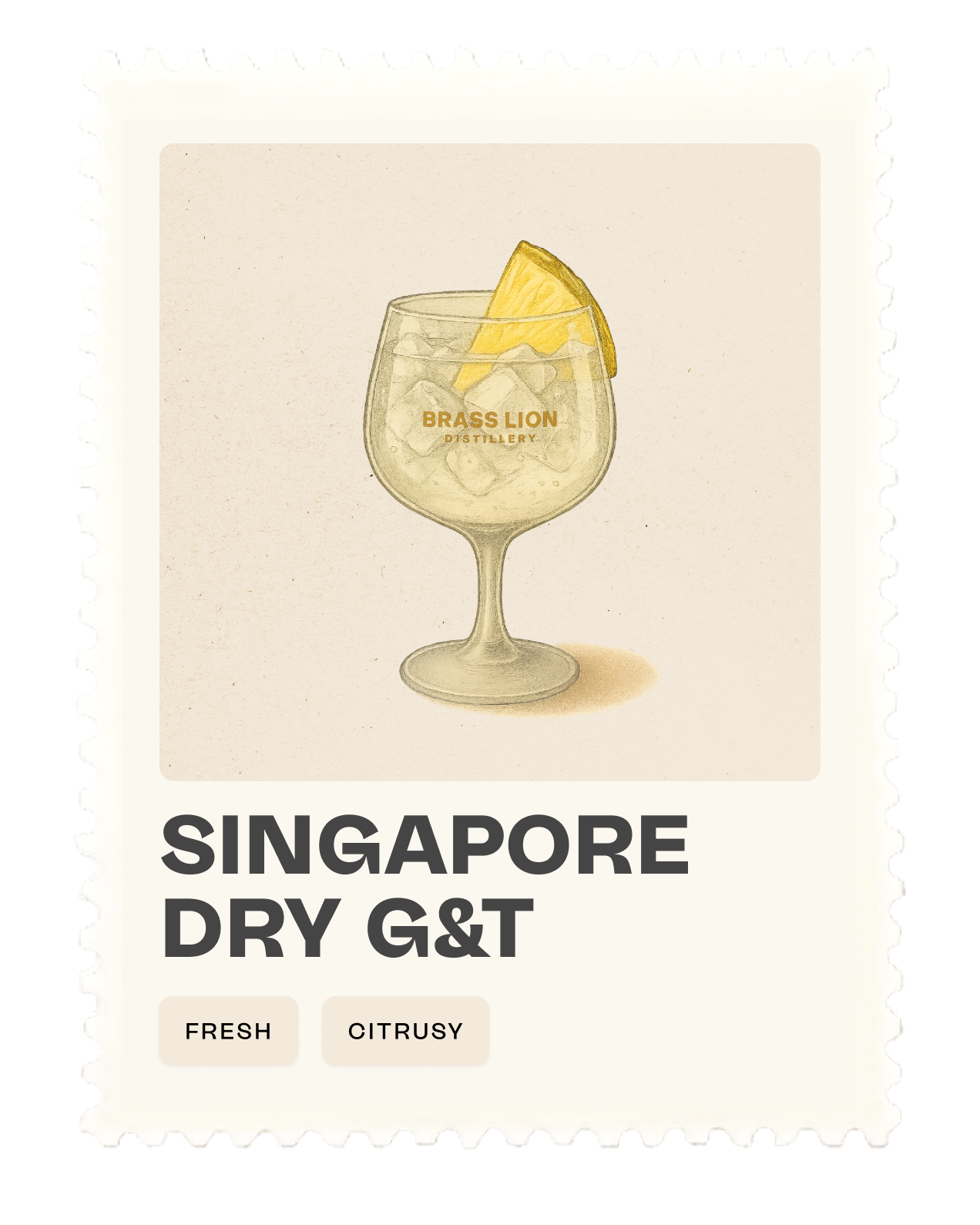 Singapore Dry Gin & Tonic