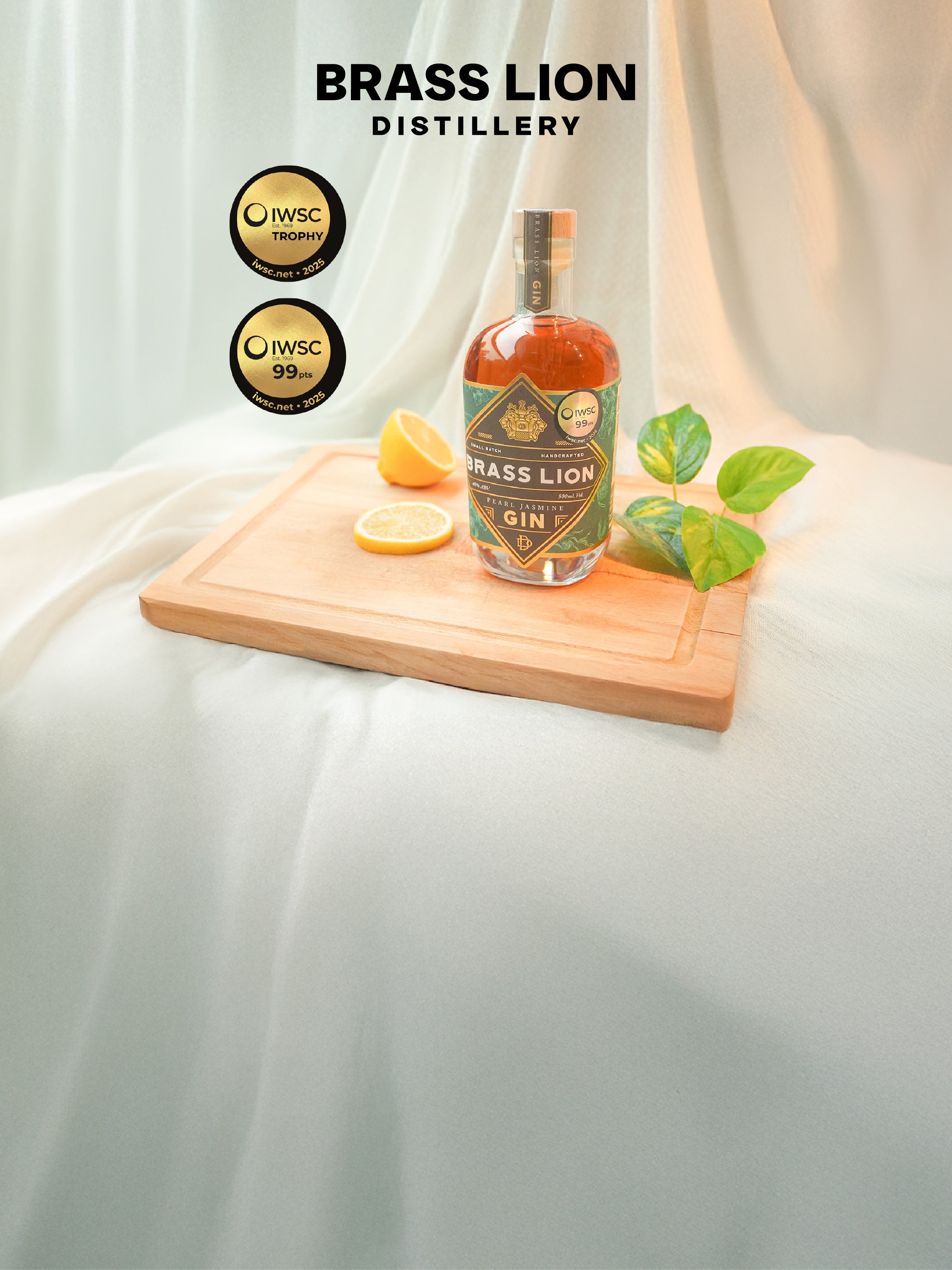 Pearl Jasmine Gin – IWSC 99pts, World's Best Gin – Brass Lion