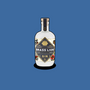 Brass Lion Navy Strength Gin bottle on a deep blue background.