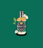 Brass Lion Pearl Jasmine Gin bottle with jasmine flowers and tea leaves.