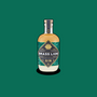 Brass Lion Pearl Jasmine Gin bottle on a deep green background.