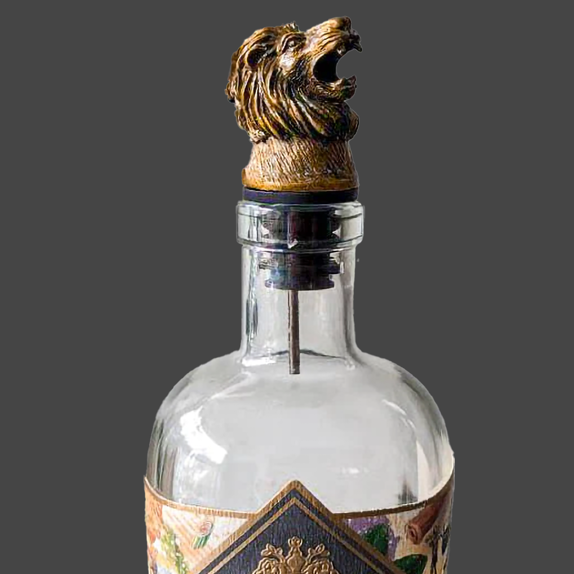 Brass Lion Head Pourer