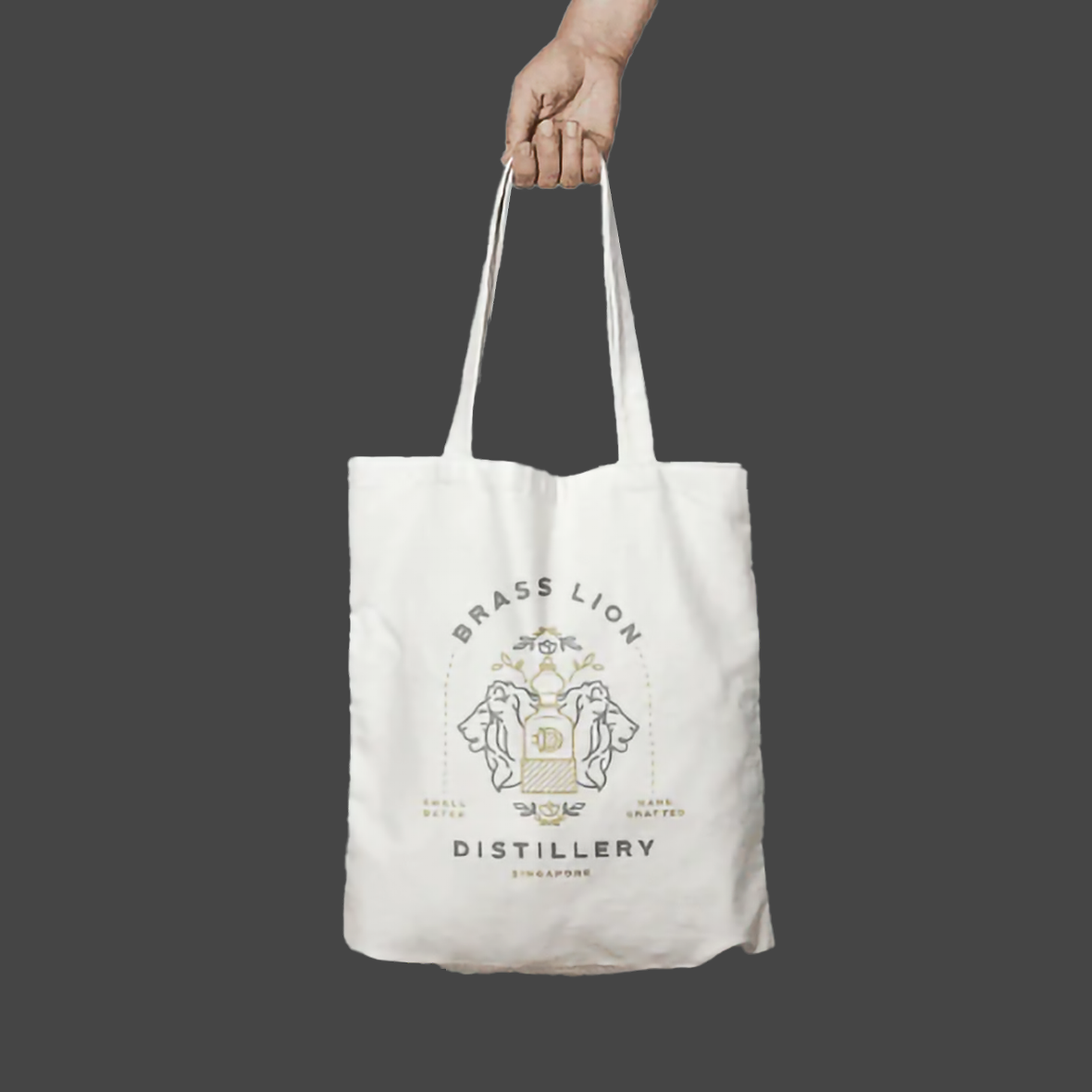 Brass Lion Tote Bag